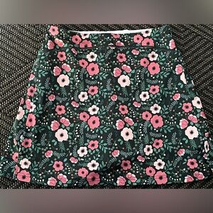 Adome Floral Print Athletic Skort w/ Built-In Shorts size S